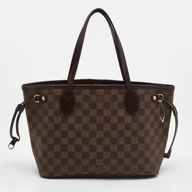 Pre Owned Louis Vuitton Damier Ebene Canvas Neverfull PM Bag