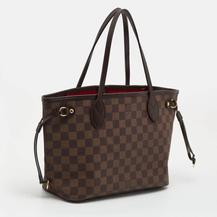 Pre Owned Louis Vuitton Damier Ebene Canvas Neverfull PM Bag