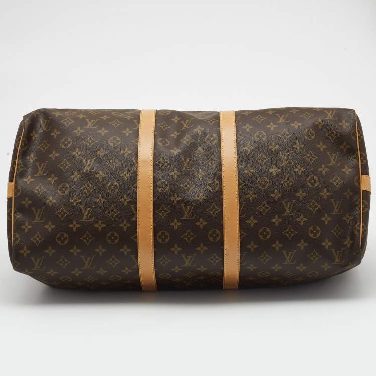 Pre Owned Louis Vuitton Monogram Canvas Keepall Bandouliere 55 Bag