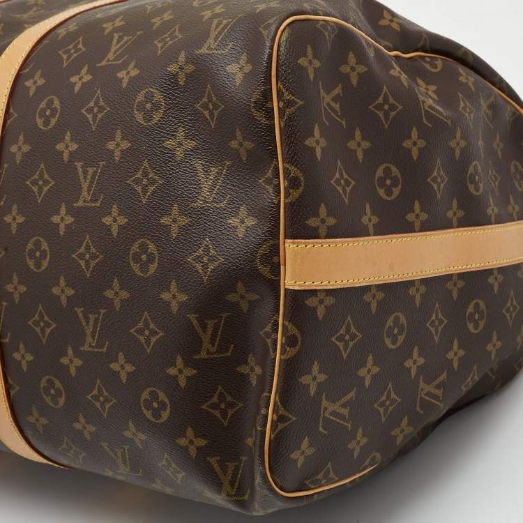 Pre Owned Louis Vuitton Monogram Canvas Keepall Bandouliere 55 Bag