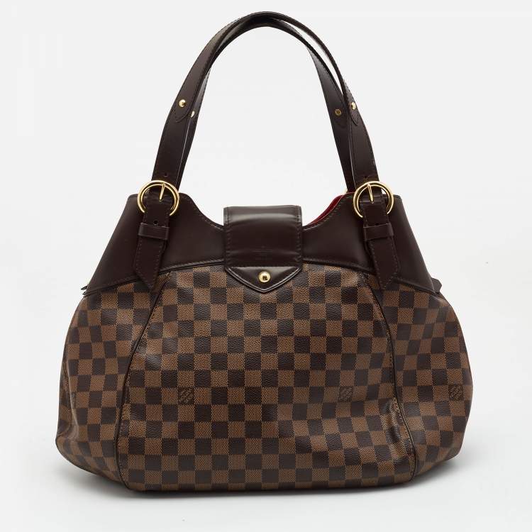 Pre Owned Louis Vuitton Damier Ebene Canvas Sistina GM Bag