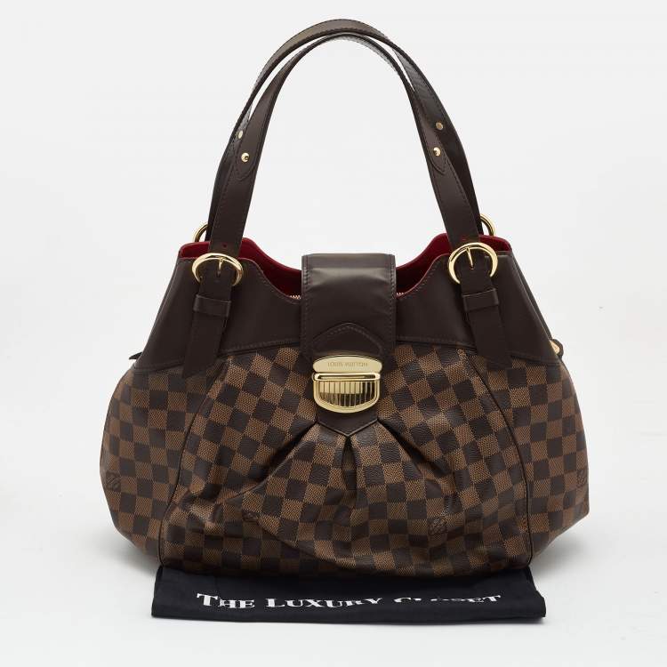 Pre Owned Louis Vuitton Damier Ebene Canvas Sistina GM Bag