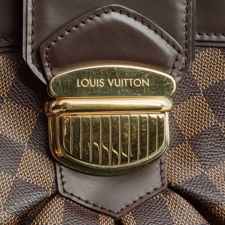 Pre Owned Louis Vuitton Damier Ebene Canvas Sistina GM Bag