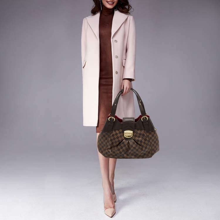 Pre Owned Louis Vuitton Damier Ebene Canvas Sistina GM Bag
