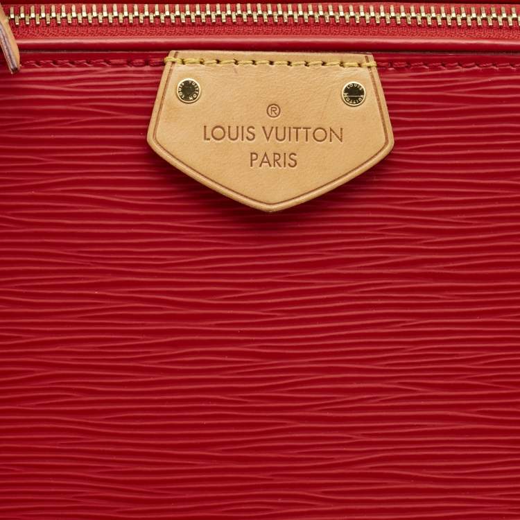 Pre Owned Louis Vuitton Coquelicot Epi Leather Doc PM Bag