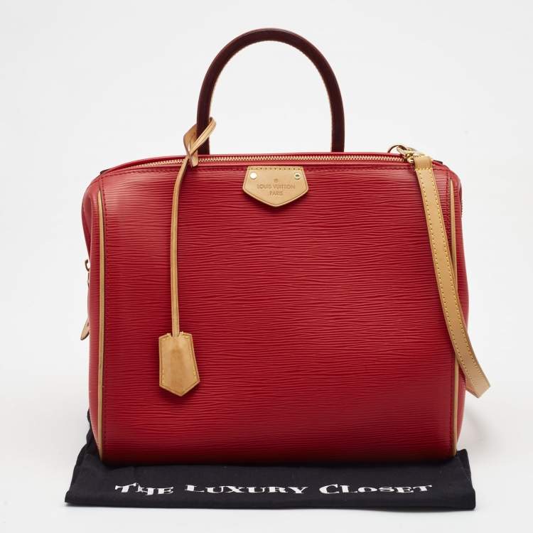 Pre Owned Louis Vuitton Coquelicot Epi Leather Doc PM Bag