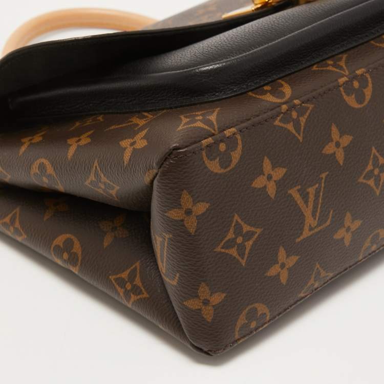 Pre Owned Louis Vuitton Black Monogram Canvas and Leather Marignan Bag