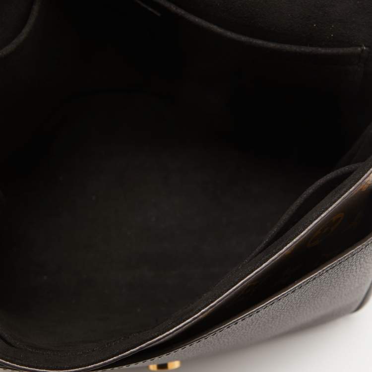 Pre Owned Louis Vuitton Black Monogram Canvas and Leather Marignan Bag
