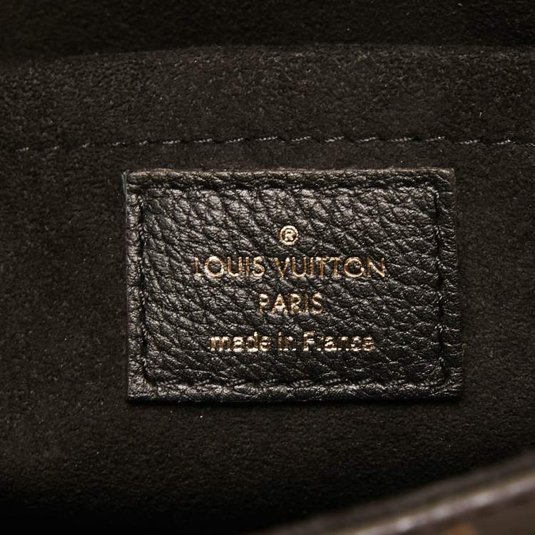 Pre Owned Louis Vuitton Black Monogram Canvas and Leather Marignan Bag