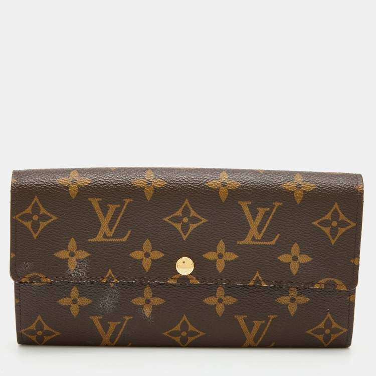 Louis Vuitton Fleuri Sarah Monogram Canvas Continental Wallet on SALE