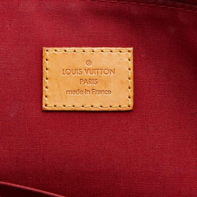 Pre Owned Louis Vuitton Pomme D’amour Monogram Vernis Bellevue GM Bag