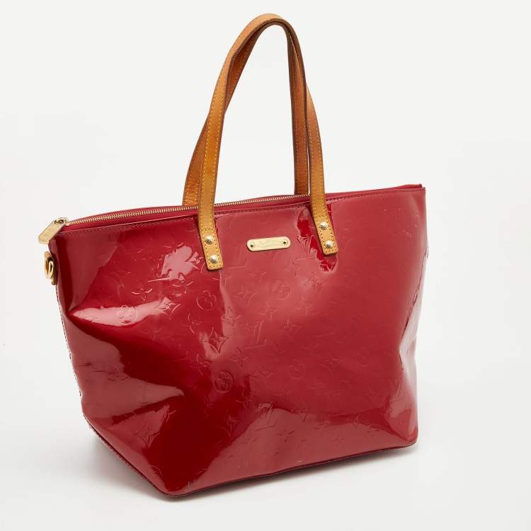 Pre Owned Louis Vuitton Pomme D’amour Monogram Vernis Bellevue GM Bag