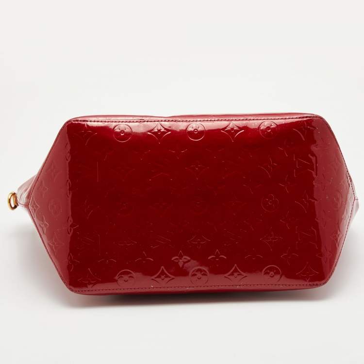 Pre Owned Louis Vuitton Pomme D’amour Monogram Vernis Bellevue GM Bag