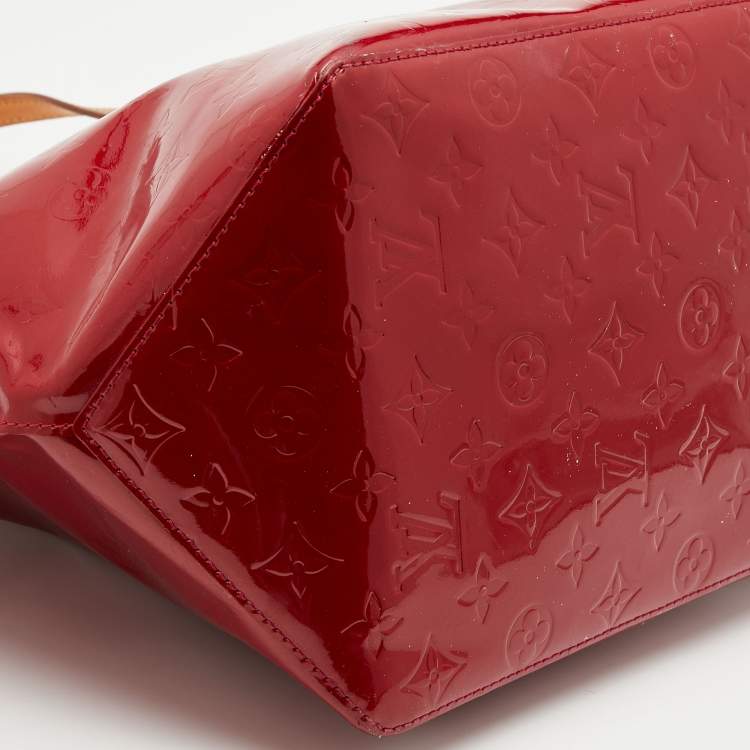 Pre Owned Louis Vuitton Pomme D’amour Monogram Vernis Bellevue GM Bag