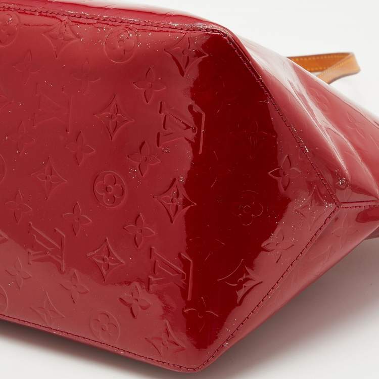 Pre Owned Louis Vuitton Pomme D’amour Monogram Vernis Bellevue GM Bag