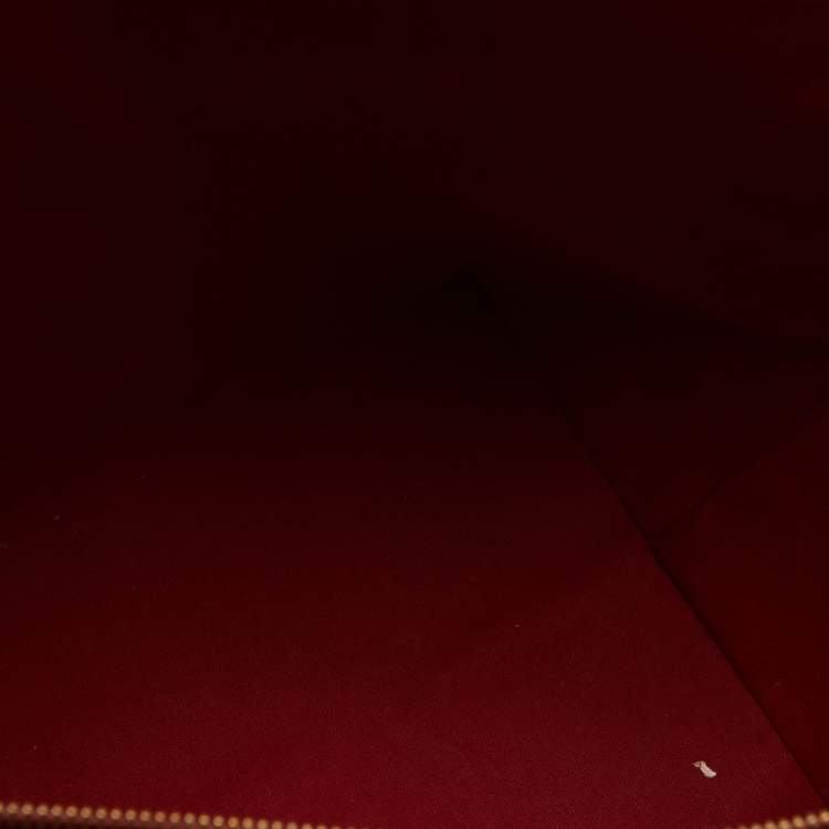 Pre Owned Louis Vuitton Pomme D’amour Monogram Vernis Bellevue GM Bag