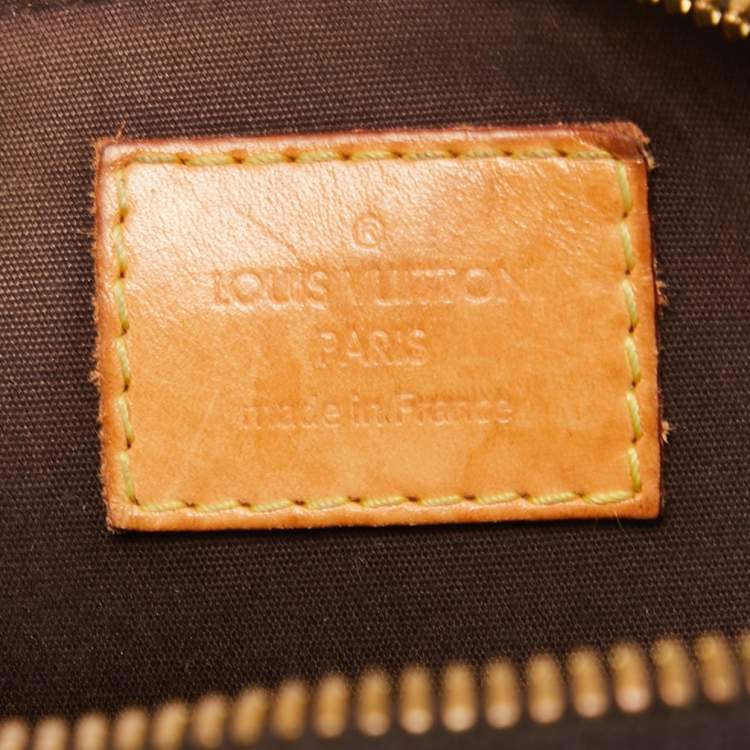 Pre Owned Louis Vuitton Amarante Monogram Vernis Alma BB Bag