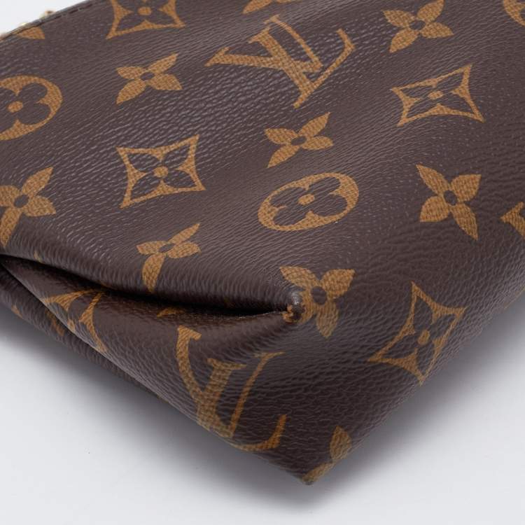 Pre Owned Louis Vuitton Monogram Canvas Pallas Chain Clutch