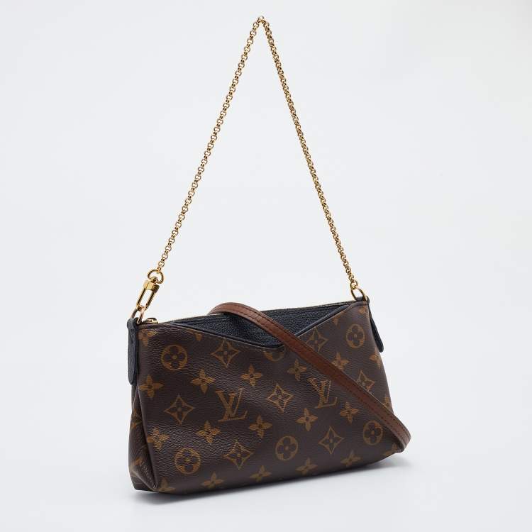 Pre Owned Louis Vuitton Monogram Canvas Pallas Chain Clutch