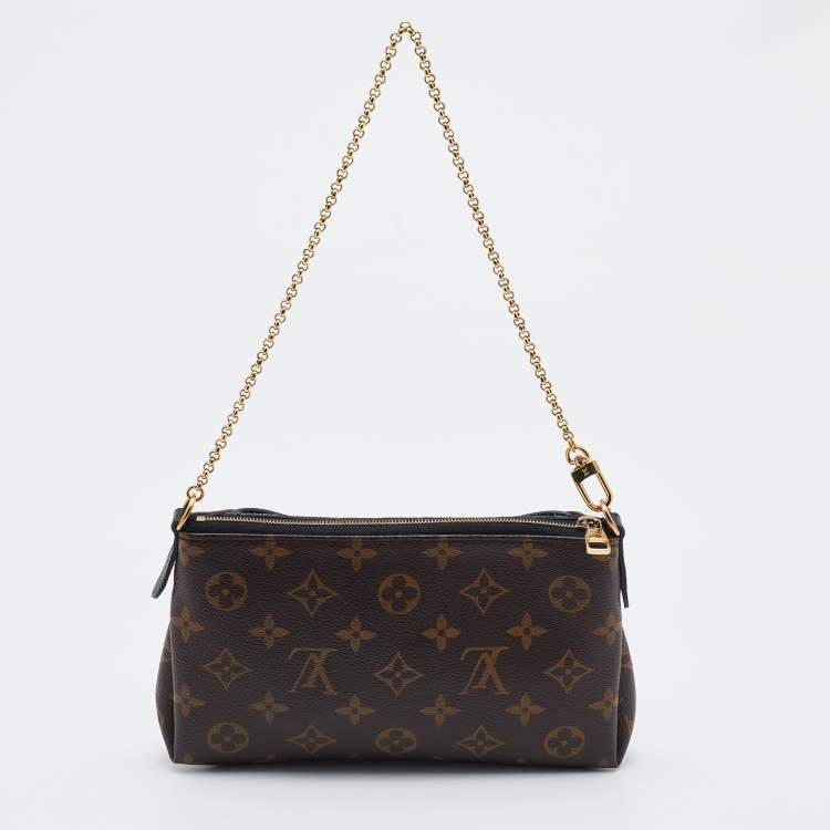 Pre Owned Louis Vuitton Monogram Canvas Pallas Chain Clutch