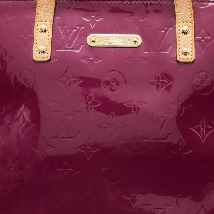 Pre Owned Louis Vuitton Violette Monogram Vernis Bellevue PM Bag