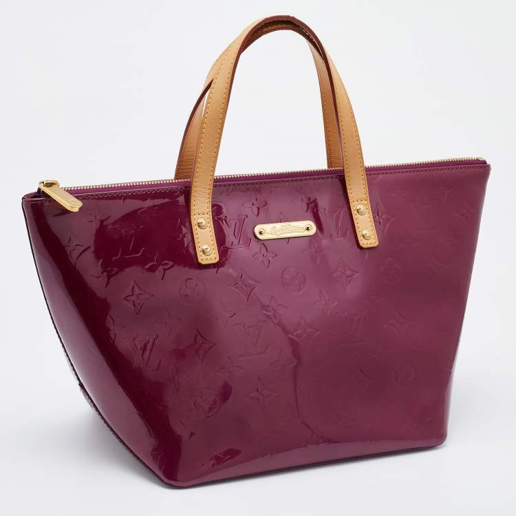 Pre Owned Louis Vuitton Violette Monogram Vernis Bellevue PM Bag