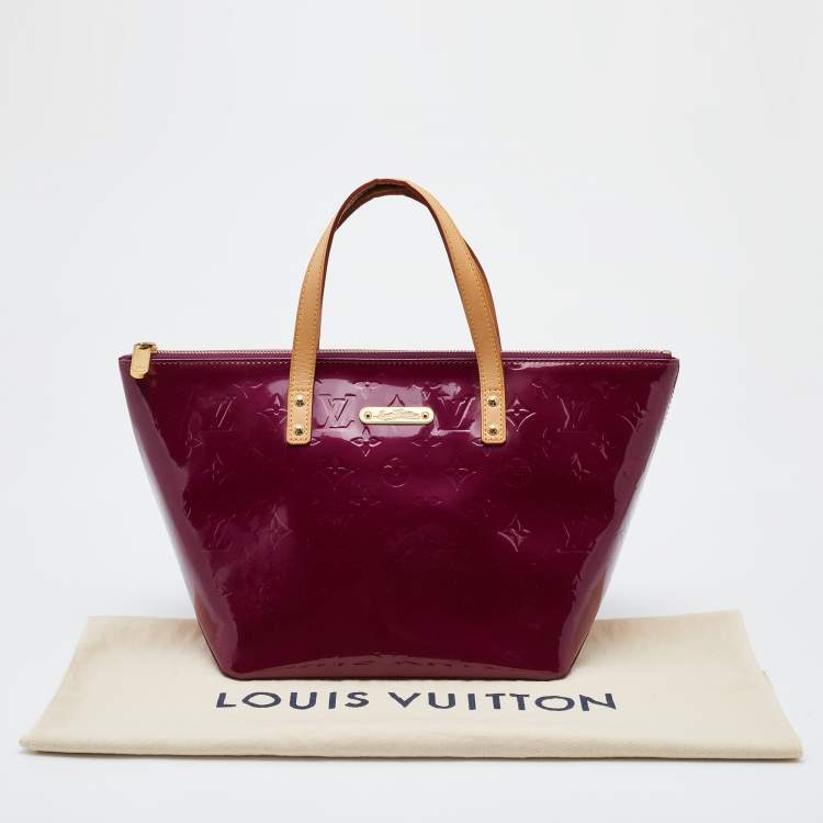 Pre Owned Louis Vuitton Violette Monogram Vernis Bellevue PM Bag