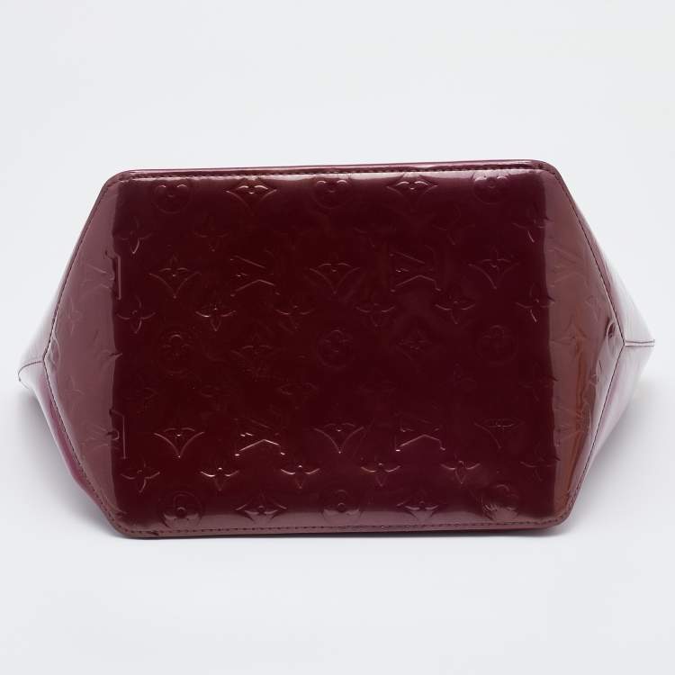 Pre Owned Louis Vuitton Violette Monogram Vernis Bellevue PM Bag
