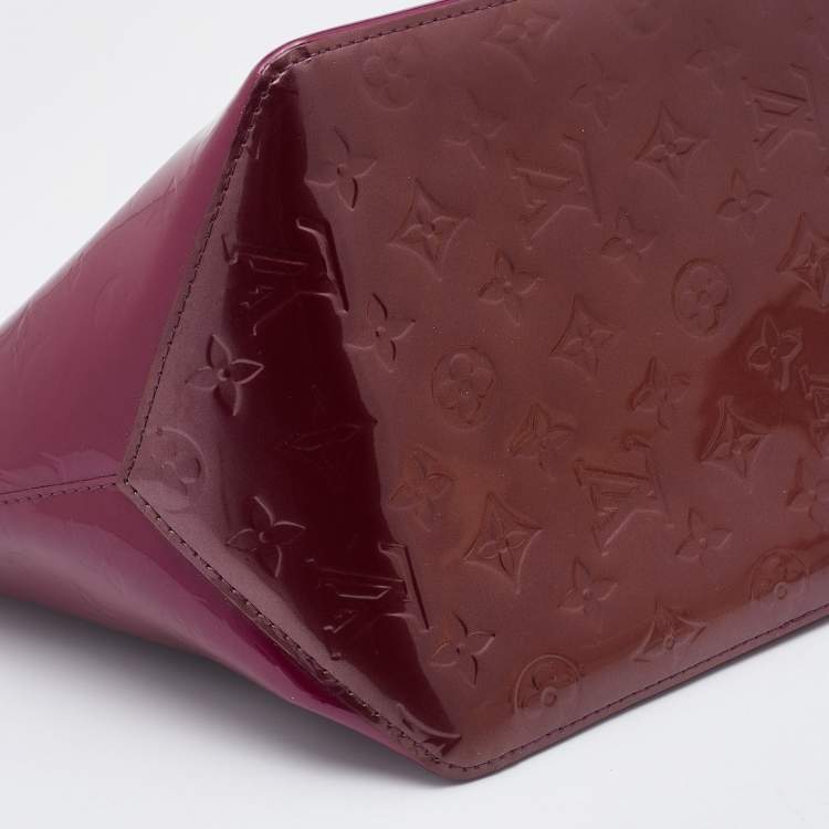 Pre Owned Louis Vuitton Violette Monogram Vernis Bellevue PM Bag