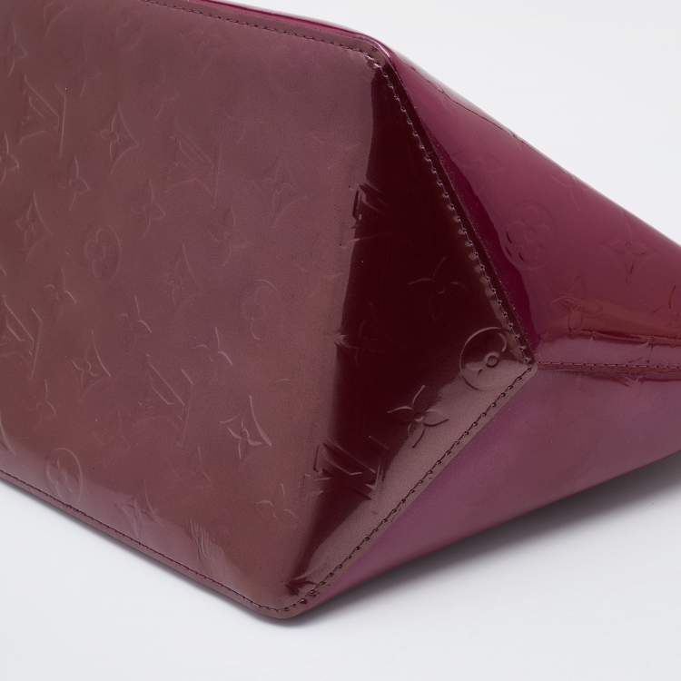 Pre Owned Louis Vuitton Violette Monogram Vernis Bellevue PM Bag