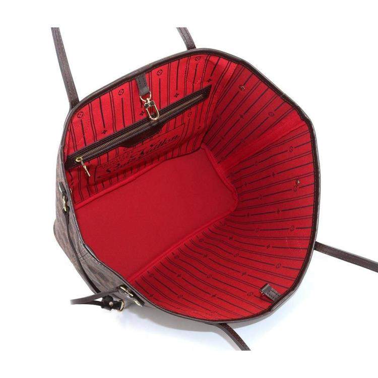 Pre Owned Louis Vuitton Brown Damier Ebene Canvas Neverfull MM Tote Bag