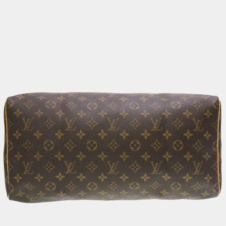 Pre Owned Louis Vuitton Brown Monogram Canvas Speedy 40 Top Handle Bag