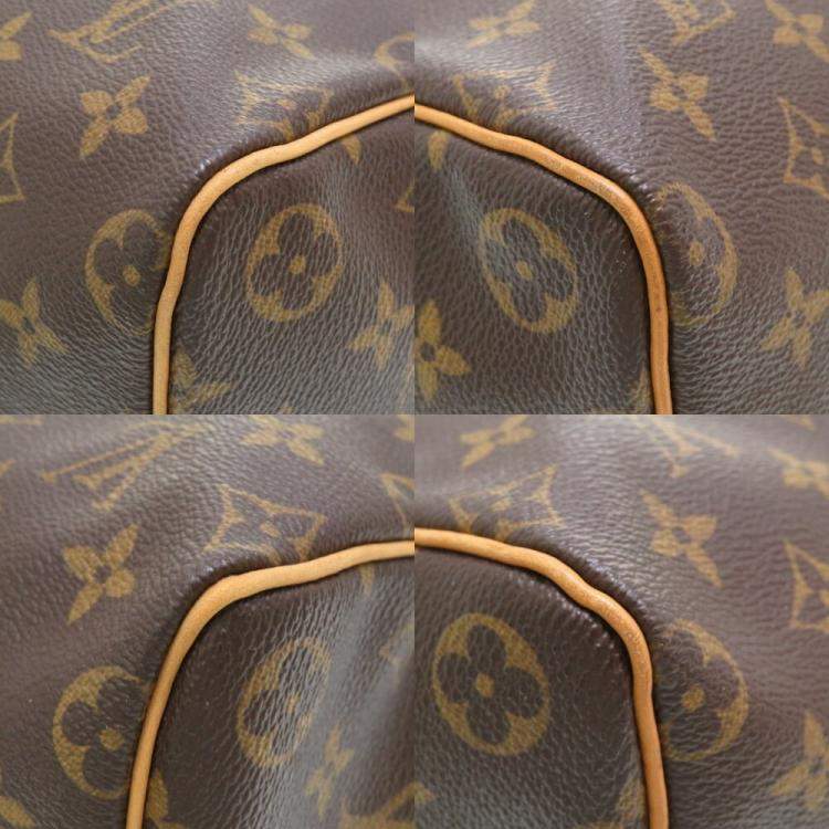 Pre Owned Louis Vuitton Brown Monogram Canvas Speedy 40 Top Handle Bag