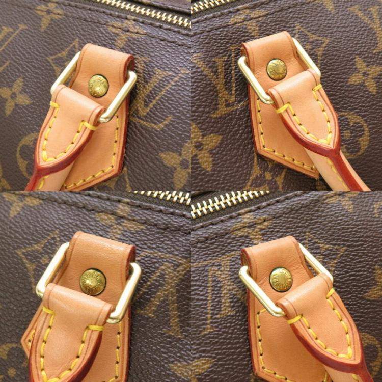 Pre Owned Louis Vuitton Brown Monogram Canvas Speedy 40 Top Handle Bag