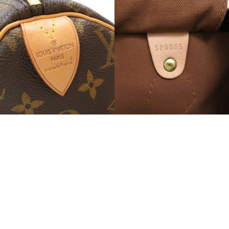 Pre Owned Louis Vuitton Brown Monogram Canvas Speedy 40 Top Handle Bag