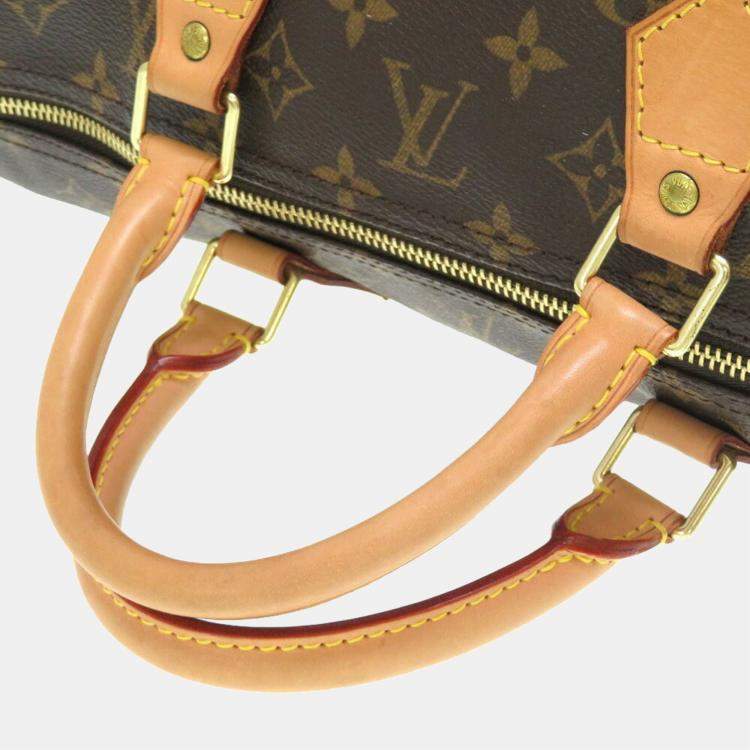 Pre Owned Louis Vuitton Brown Monogram Canvas Speedy 40 Top Handle Bag