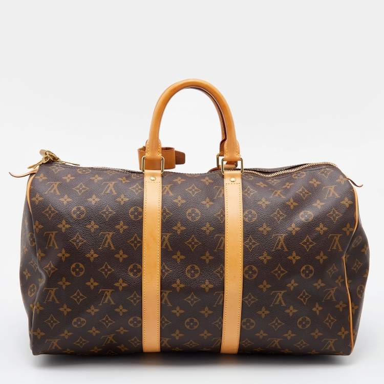 Pre Owned Louis Vuitton Monogram Canvas Keepall 45 Bag