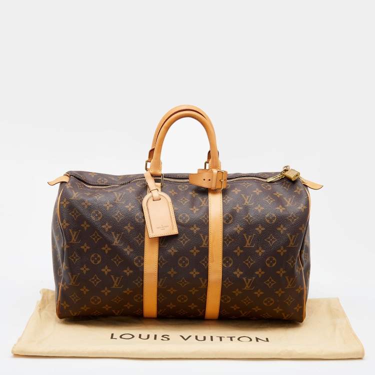 Pre Owned Louis Vuitton Monogram Canvas Keepall 45 Bag