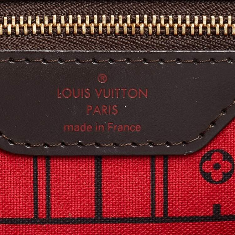 Pre Owned Louis Vuitton Damier Ebene Canvas Neverfull MM Bag