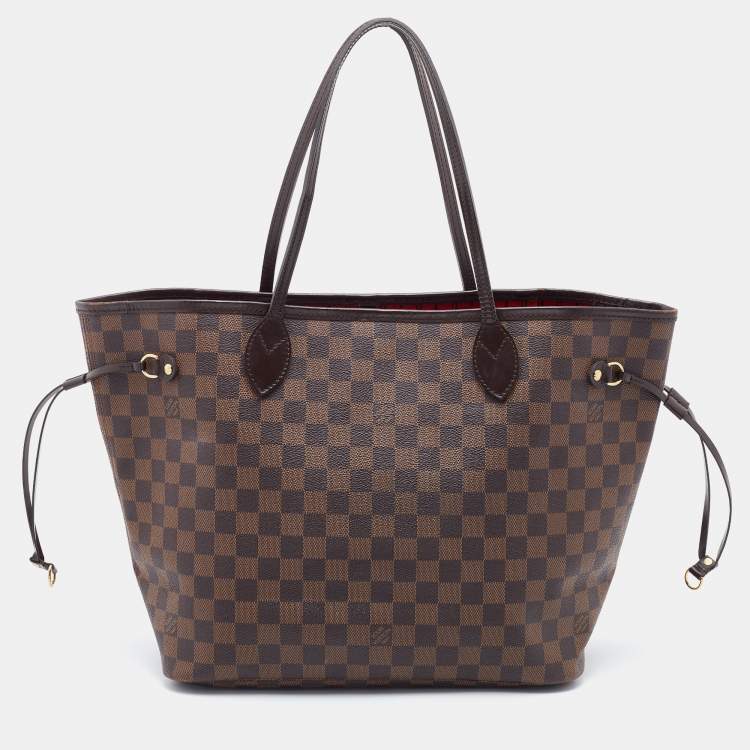 Pre Owned Louis Vuitton Damier Ebene Canvas Neverfull MM Bag