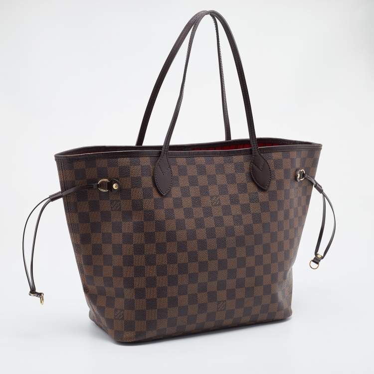 Pre Owned Louis Vuitton Damier Ebene Canvas Neverfull MM Bag