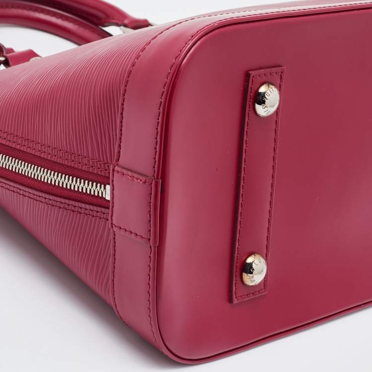 Pre Owned Louis Vuitton Fuchsia Epi Leather Alma PM Bag