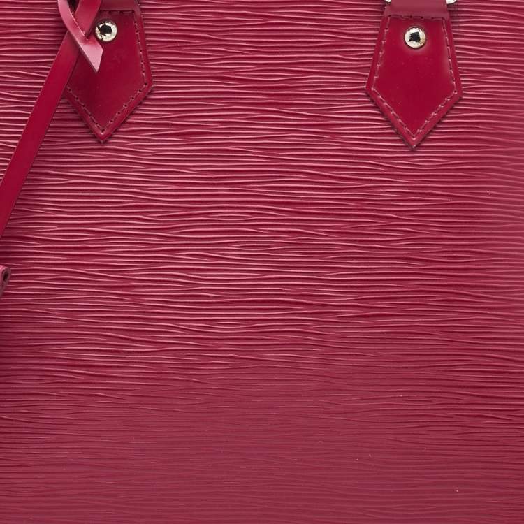 Pre Owned Louis Vuitton Fuchsia Epi Leather Alma PM Bag