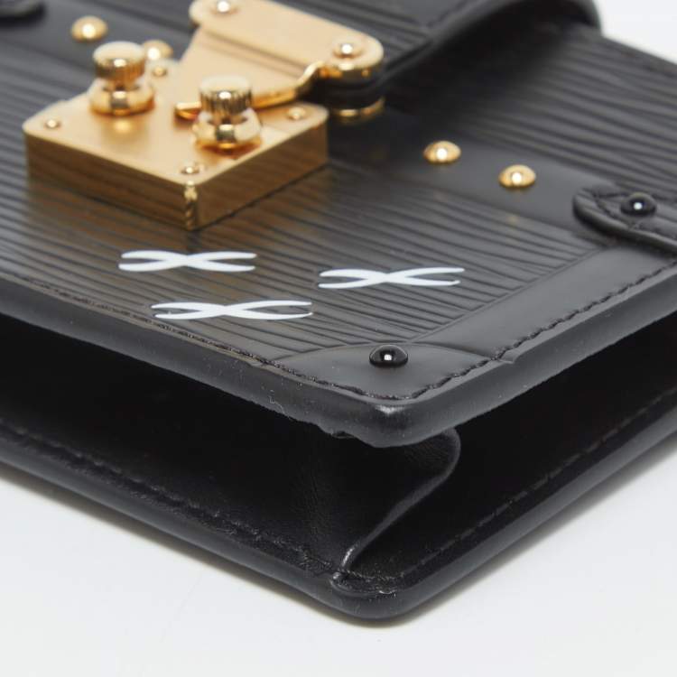 Pre Owned Louis Vuitton Black Epi Leather Trunk Multicartes Wallet