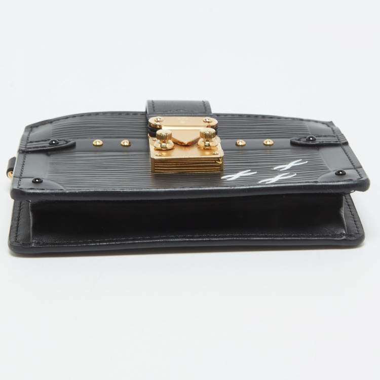 Pre Owned Louis Vuitton Black Epi Leather Trunk Multicartes Wallet