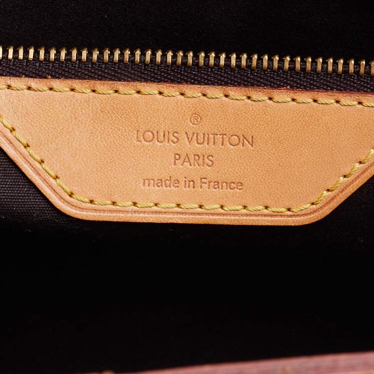 Pre Owned Louis Vuitton Amarante Monogram Vernis Brea MM Bag