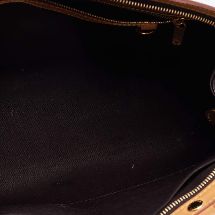 Pre Owned Louis Vuitton Amarante Monogram Vernis Brea MM Bag