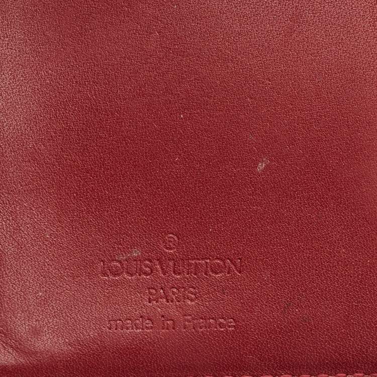 Pre Owned Louis Vuitton Pomme D’amour Monogram Vernis Portefeuille Viennois Wallet