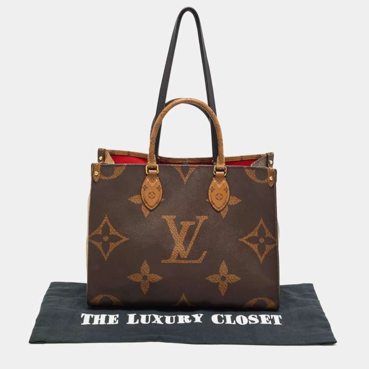Pre Owned Louis Vuitton Reverse Monogram Canvas Giant Onthego MM Bag