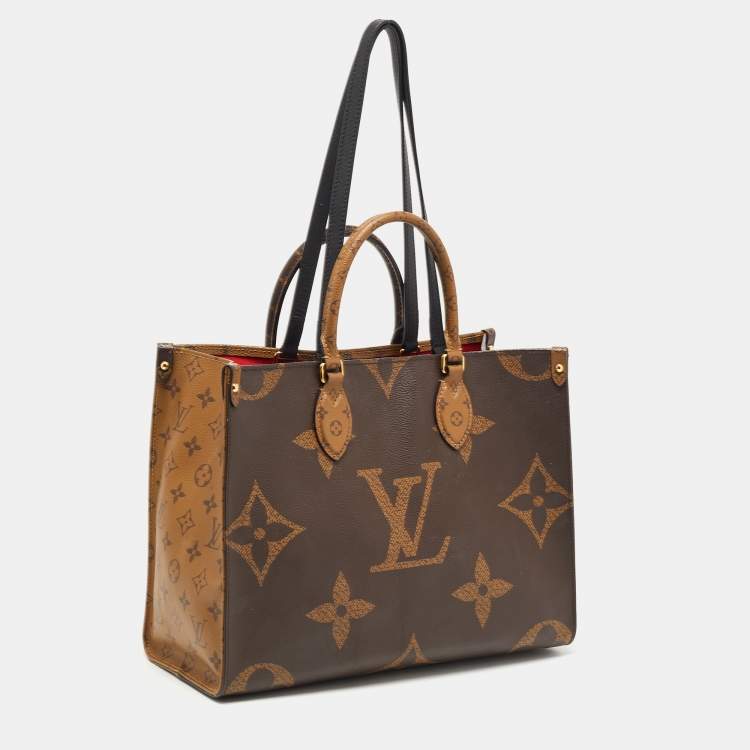 Pre Owned Louis Vuitton Reverse Monogram Canvas Giant Onthego MM Bag